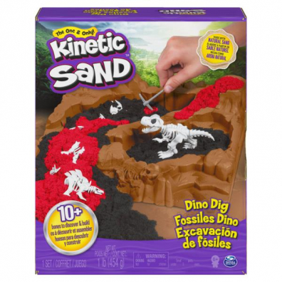 Kinetic Sand Zestaw Wykopalisko dinozaurw 454g Spin Master