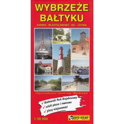 Wybrze�e Ba�tyku Karwia - W�adys�awowo - Hel - Gdynia 1:50 000
