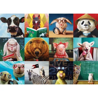Puzzle 1000 el. �mieszne zwierz�ta, L.Hefferna Eurographics