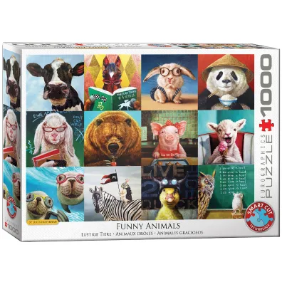 Puzzle 1000 el. �mieszne zwierz�ta, L.Hefferna Eurographics