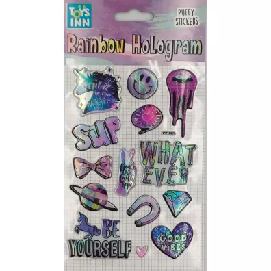 Stnux Naklejki rainbow hologram - Unicorn