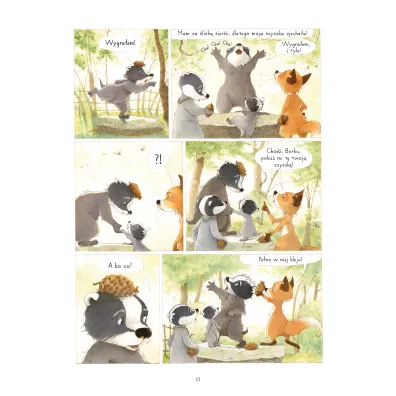 M�j pierwszy komiks 5+ Drzewa. Rodzina Borsuk�w i Lis�w przedstawia. Tom 2
