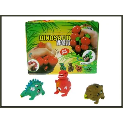 Gniotek dinozaur do �ciskania 9cm Hipo