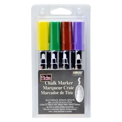 Marvy Markery kredowe Bistro Chalk 4 kolory