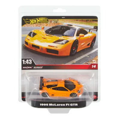Hot Wheels. Premium McLaren F1 GTR Pojazd 1:43 Mattel