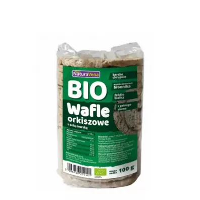 NaturaVena Wafle orkiszowe pe�noziarniste z sol� morsk� 100 g Bio