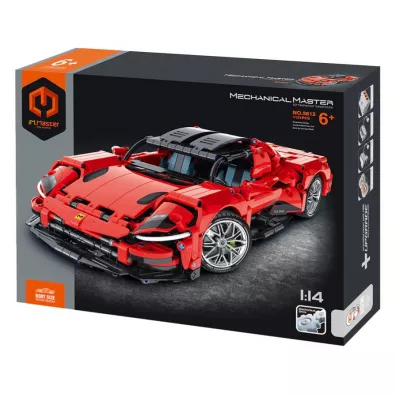 Klocki  model 1:14 auto czerwone 1131 element�w