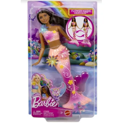 Barbie. Syrenka Rozkwitaj�ce kwiaty Lalka brunetka Mattel