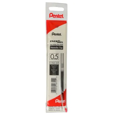 Pentel Wk�ad do cienkopisu kulkowego EnerGel czarny LRN5-BP3APL  3 sztuki folia