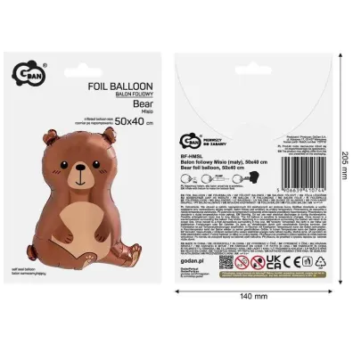 Godan Balon foliowy Misio 50x40cm