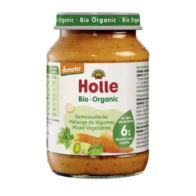 Holle Przecier warzywny bezglutenowy od 6 miesi�ca Demeter 190 g Bio