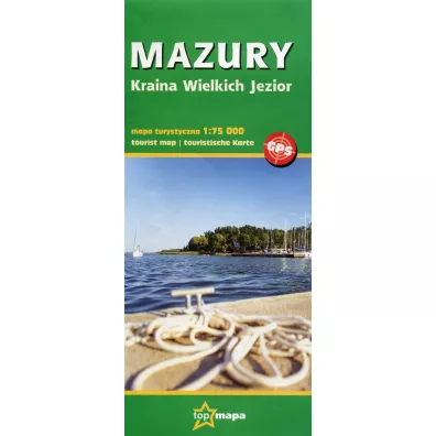 Mazury Kraina Wielkich Jezior mapa turystyczna 1:75 000