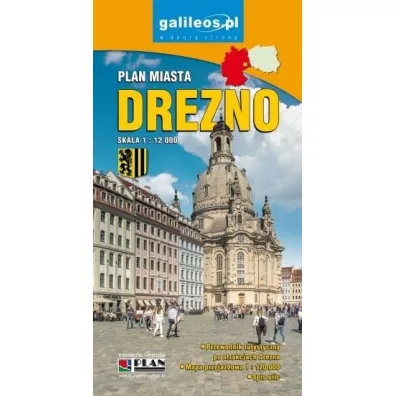 Drezno.Plan miasta skala 1:12 000
