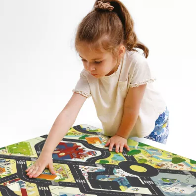 CzuCzu. Duuue puzzle. Droga dla pojazdw Bright Junior Media