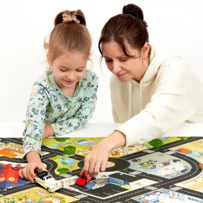 CzuCzu. Duuue puzzle. Droga dla pojazdw Bright Junior Media