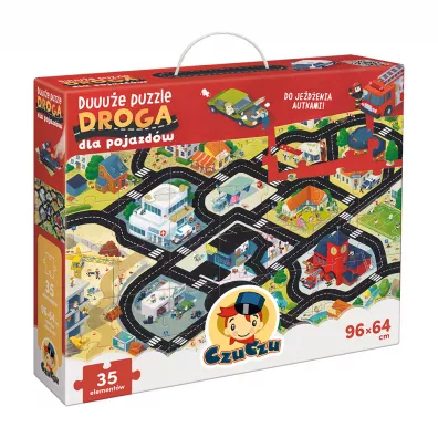CzuCzu. Duuue puzzle. Droga dla pojazdw Bright Junior Media