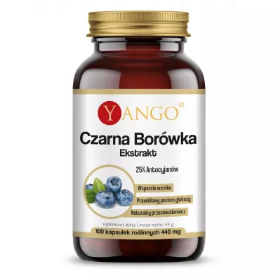 Yango Czarna bor�wka - ekstrakt Suplement diety 100 kaps.