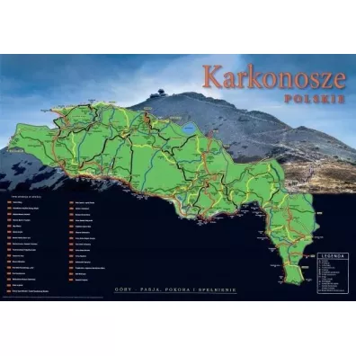 Mapa Zdrapka - Karkonosze polskie