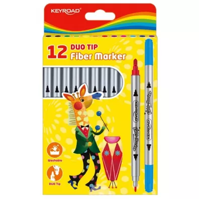 Keyroad Flamastry Duo 12 szt.