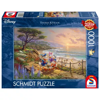 Puzzle 1000 el. Kaczor Donald i Daisy, Thomas Kinkade Schmidt