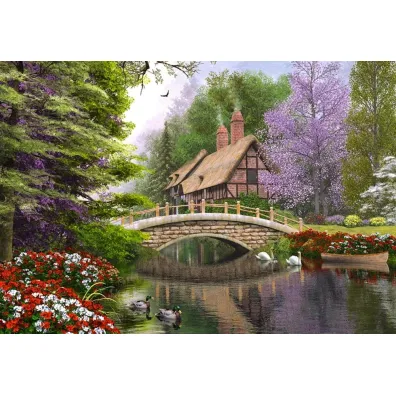 Puzzle 1000 el. Chata nad rzek� Castorland