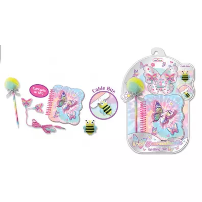Pecoware S�uchawki+ko�ozeszyt+d�ugopis Motylki