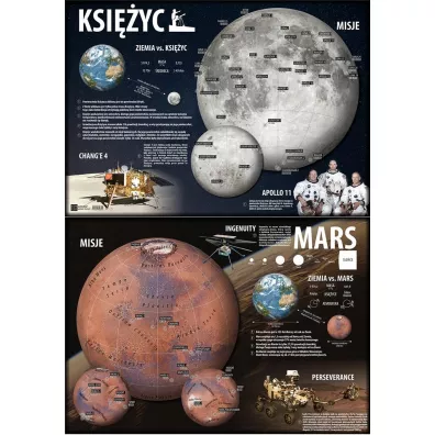 Art-Map Podk�adka na biurko Ksi�yc/Mars