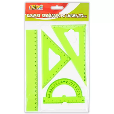 Penmate Kolori Komplet kre�larski z linijk� 20cm
