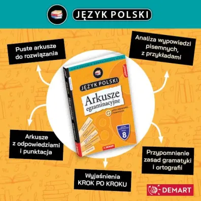 KSIAZECZKA EDUK A4 TESTY OSMOKLASISTY J.POLSKI