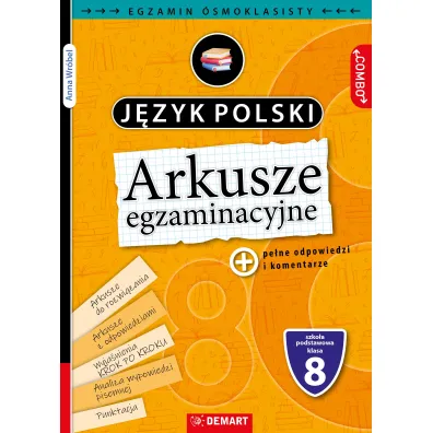 KSIAZECZKA EDUK A4 TESTY OSMOKLASISTY J.POLSKI