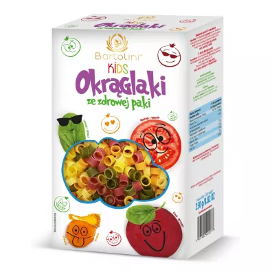 Bartolini Makaron dla dzieci okrglaki ze Zdrowej Paki 250 g