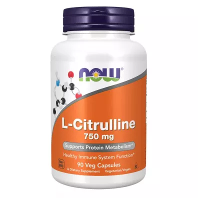 Now Foods L-Citrulline 750 mg Suplement diety 90 kaps.