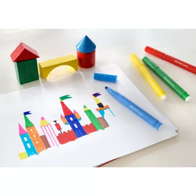 Faber-Castell Flamastry Zamek Jumb 12 szt.