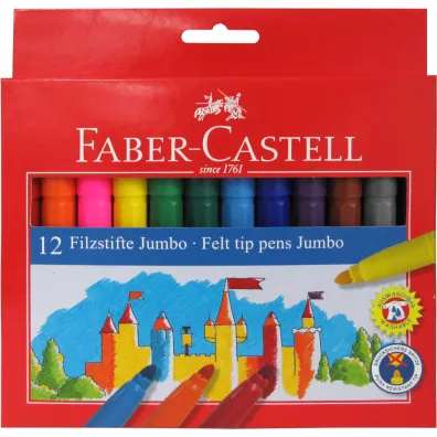 Faber-Castell Flamastry Zamek Jumb 12 szt.