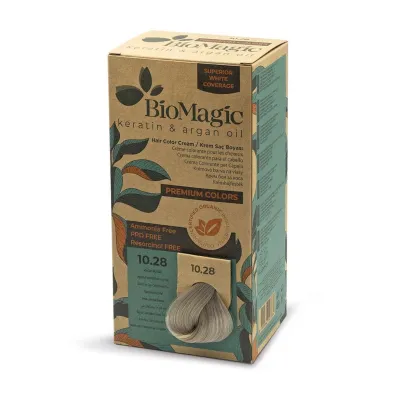 Biomagic Farba do w�os�w popielato per�owy jasny naturalny blond (10.28) 170 ml