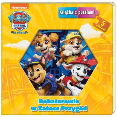 Bohaterowie w Zatoce Przyg�d. Psi Patrol. Ksi��ka z puzzlami