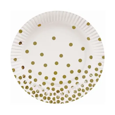 Godan Talerz papierowy groszki 18cm 6 szt.