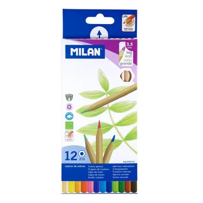 Milan Kredki o��wkowe sze�ciok�tne 12 szt.