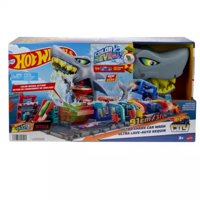 Hot Wheels. City Ultra Myjnia Rekina Mattel