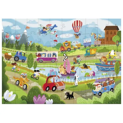 Puzzle 60 el. Wimmel - Wspania�y Transport Dodo