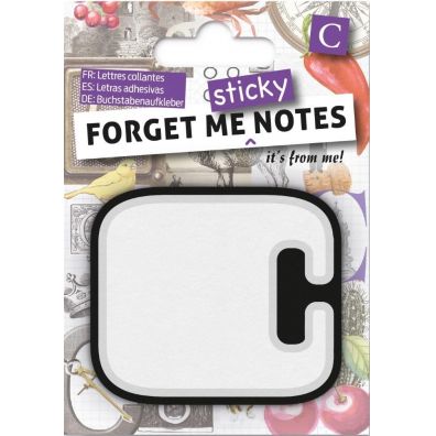 If Forget me sticky. Notes kart samoprzylepne litera C