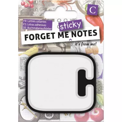 If Forget me sticky. Notes kart samoprzylepne litera C