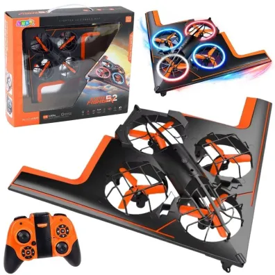 Dron R/C Quadcopter �wiat�a LED aplikacja LeanToys