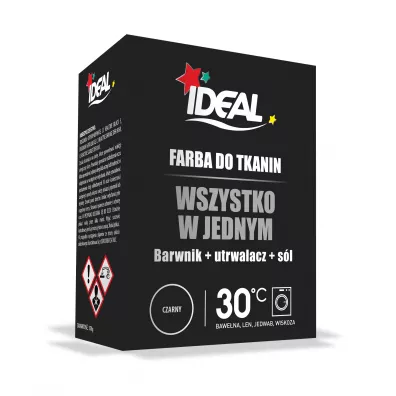 Ideal Farba do tkanin Black All in one 350 g