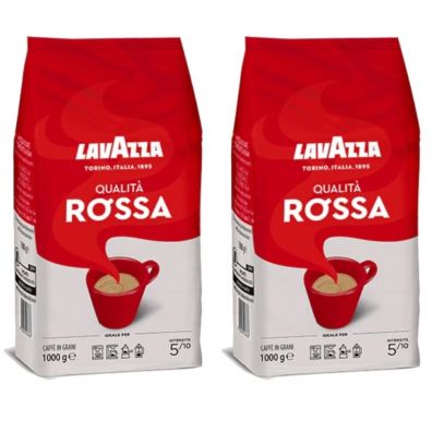 Lavazza Qualita Rossa. Kawa ziarnista Zestaw 2 x 1 kg