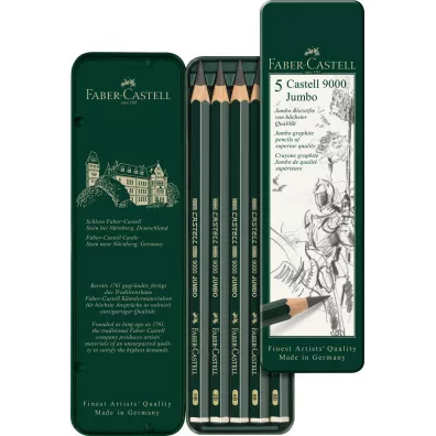 Faber-Castell Zestaw o��wk�w Castell 9000 Jumbo 5 szt.