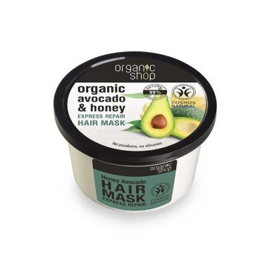 Organic Shop Organic Avocado & Honey Hair Mask regenerująca maska do włosów Miodowe Awokado 250 ml