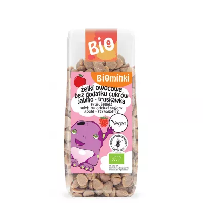 Biominki elki owocowe bez dodatku cukrw jabko-truskawka bezglutenowe 150 g Bio