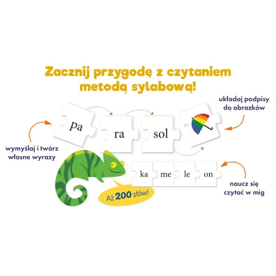 Puzzle Sylaby do nauki czytania Kapitan Nauka Edgard