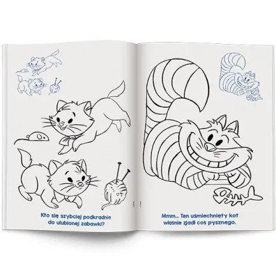 Disney Psy & Koty. Kolorowanka z naklejkami